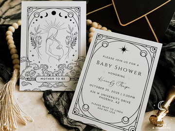 THE MOTHER |  Tarot Inspired Baby Shower Invitation