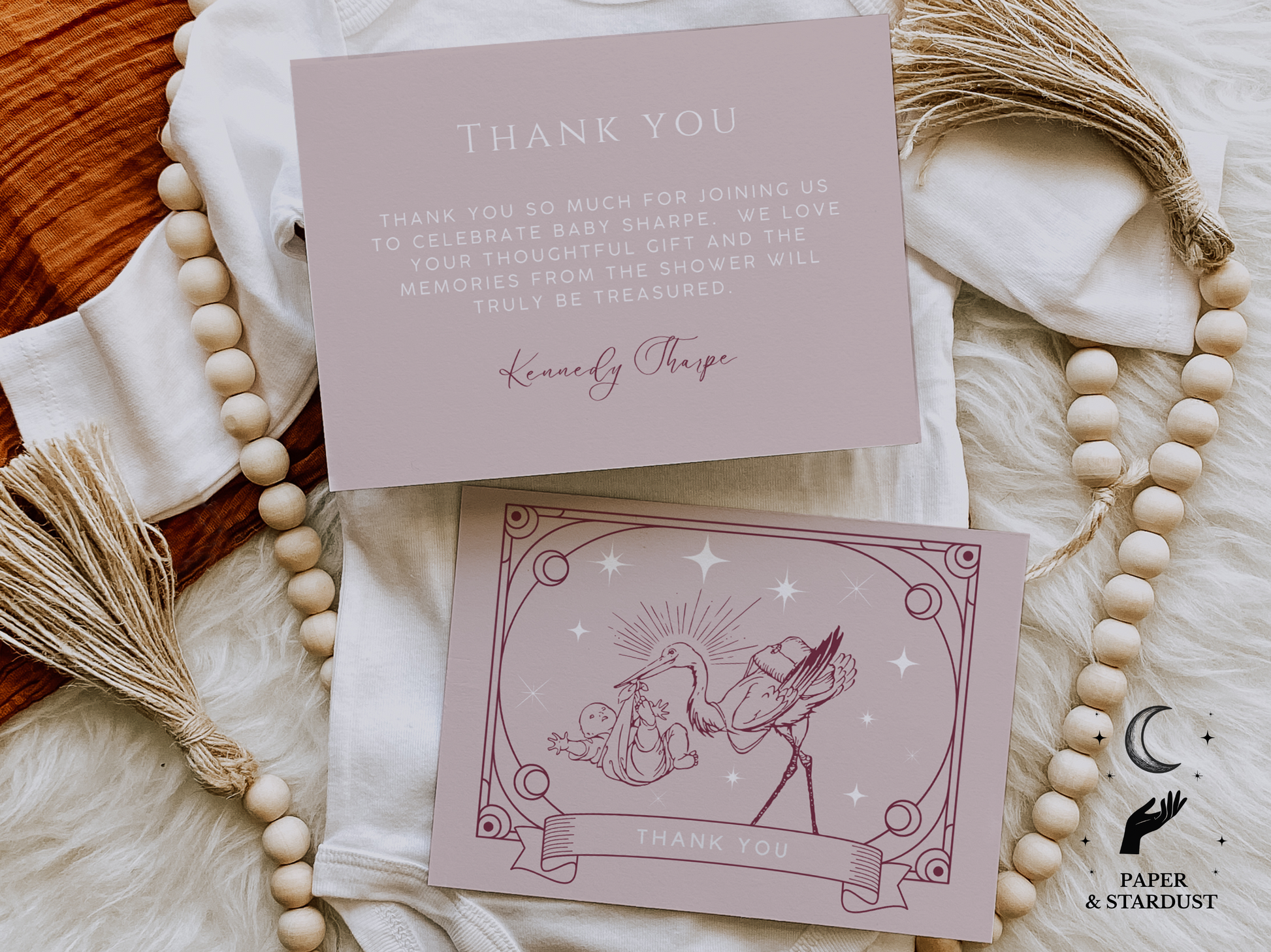 Tarot Inspired Thank You Card