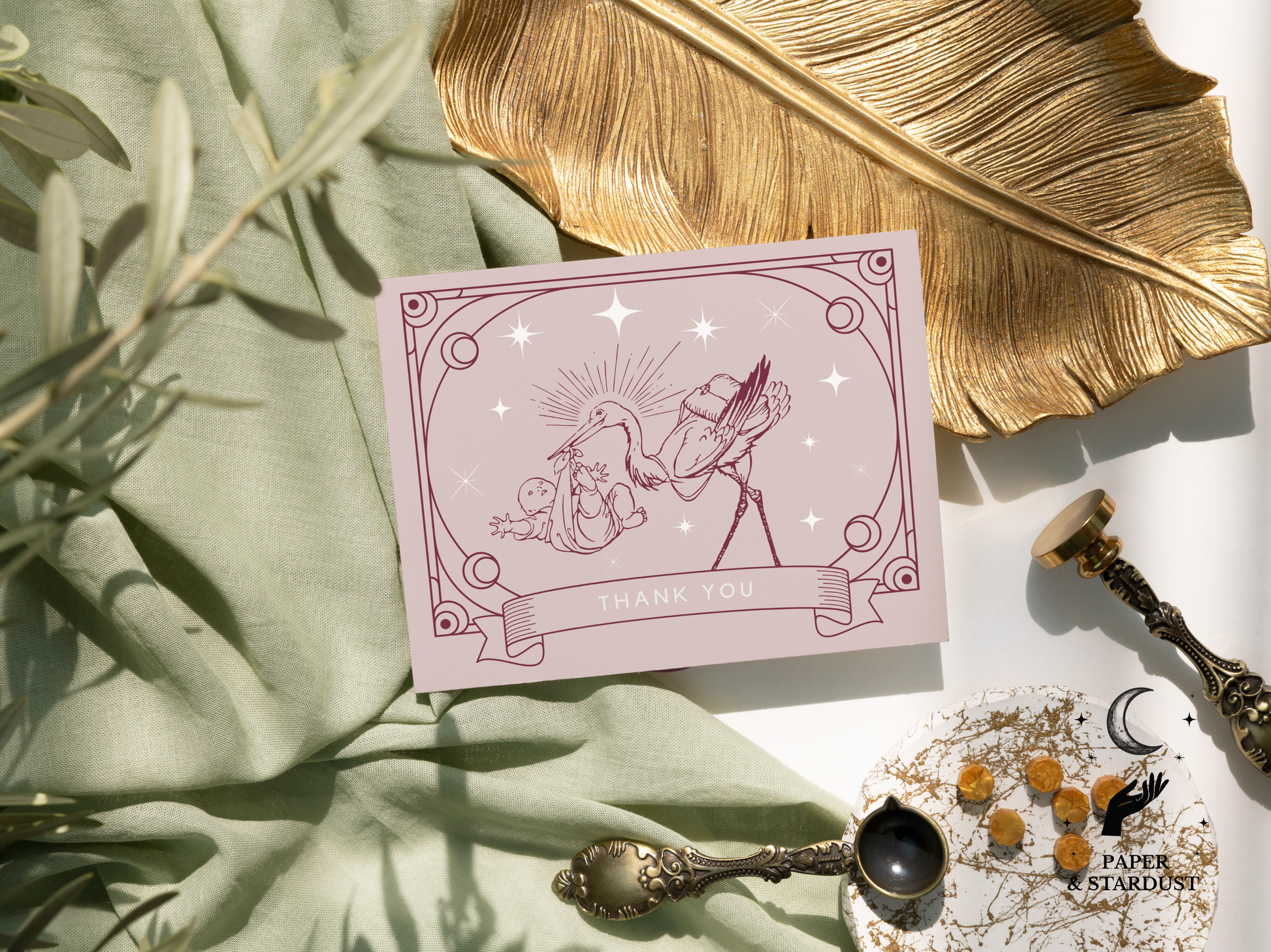 Tarot Inspired Thank You Card