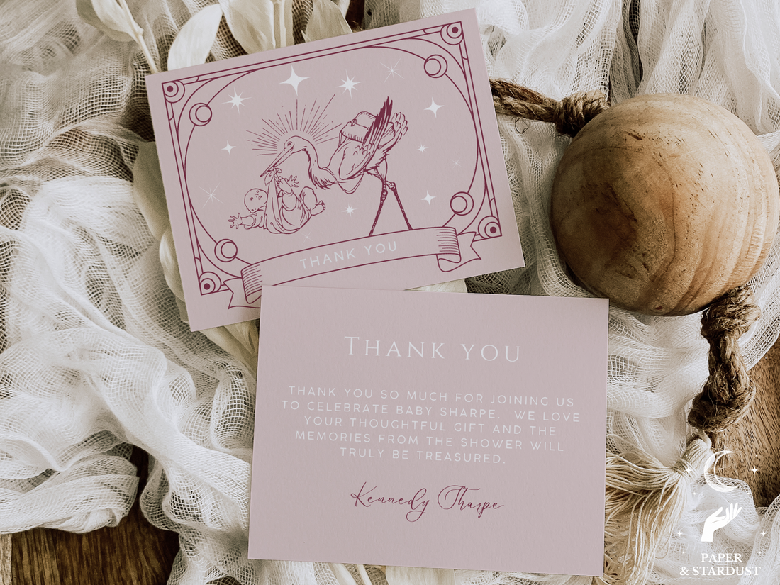 Tarot Inspired Thank You Card